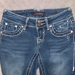 Vigoss Women's Deep Blue Skinny Jeans